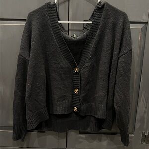 Wild Fable Black V-Neck Cardigan